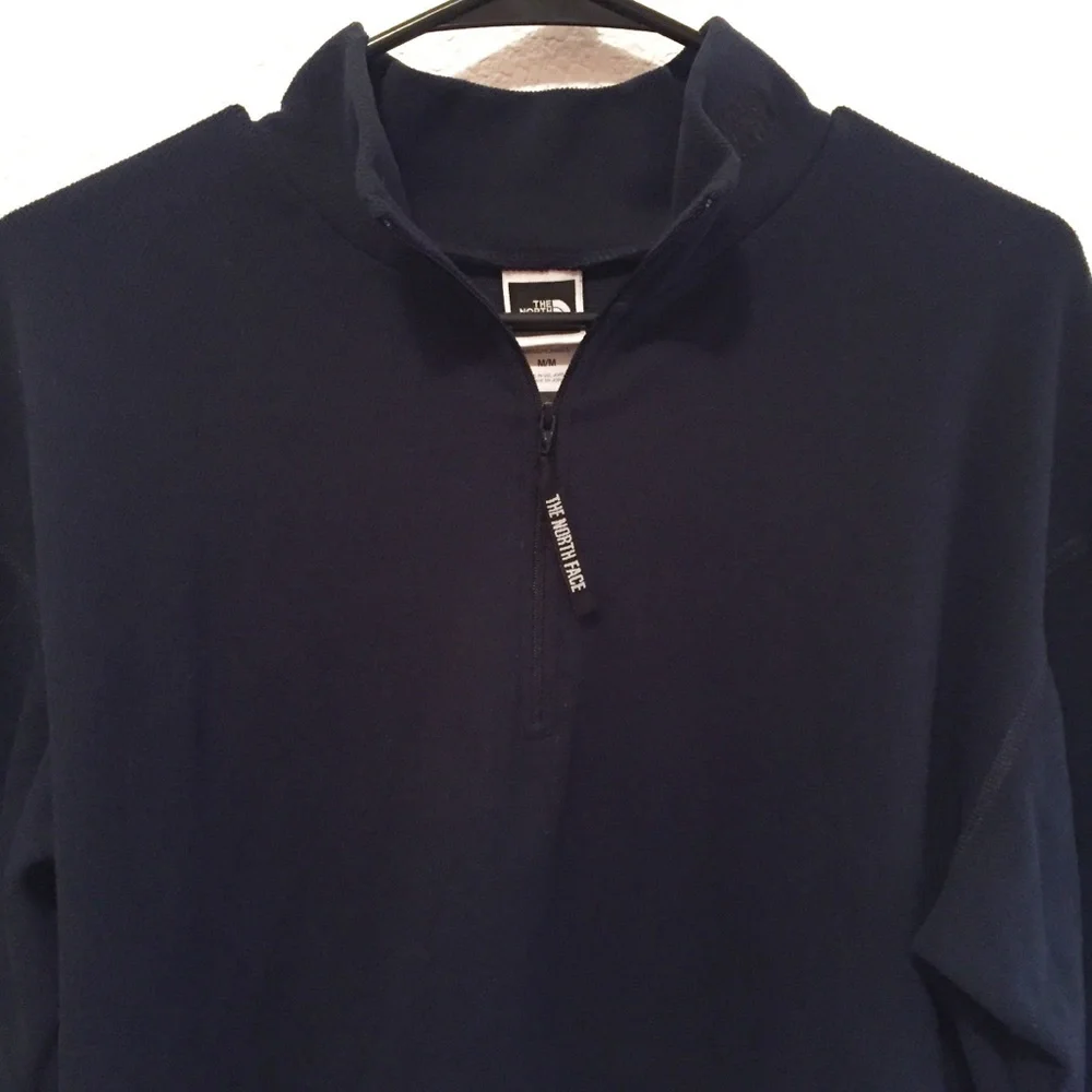 The North Face Mens Fleece 1/4 Zip Navy Blue M